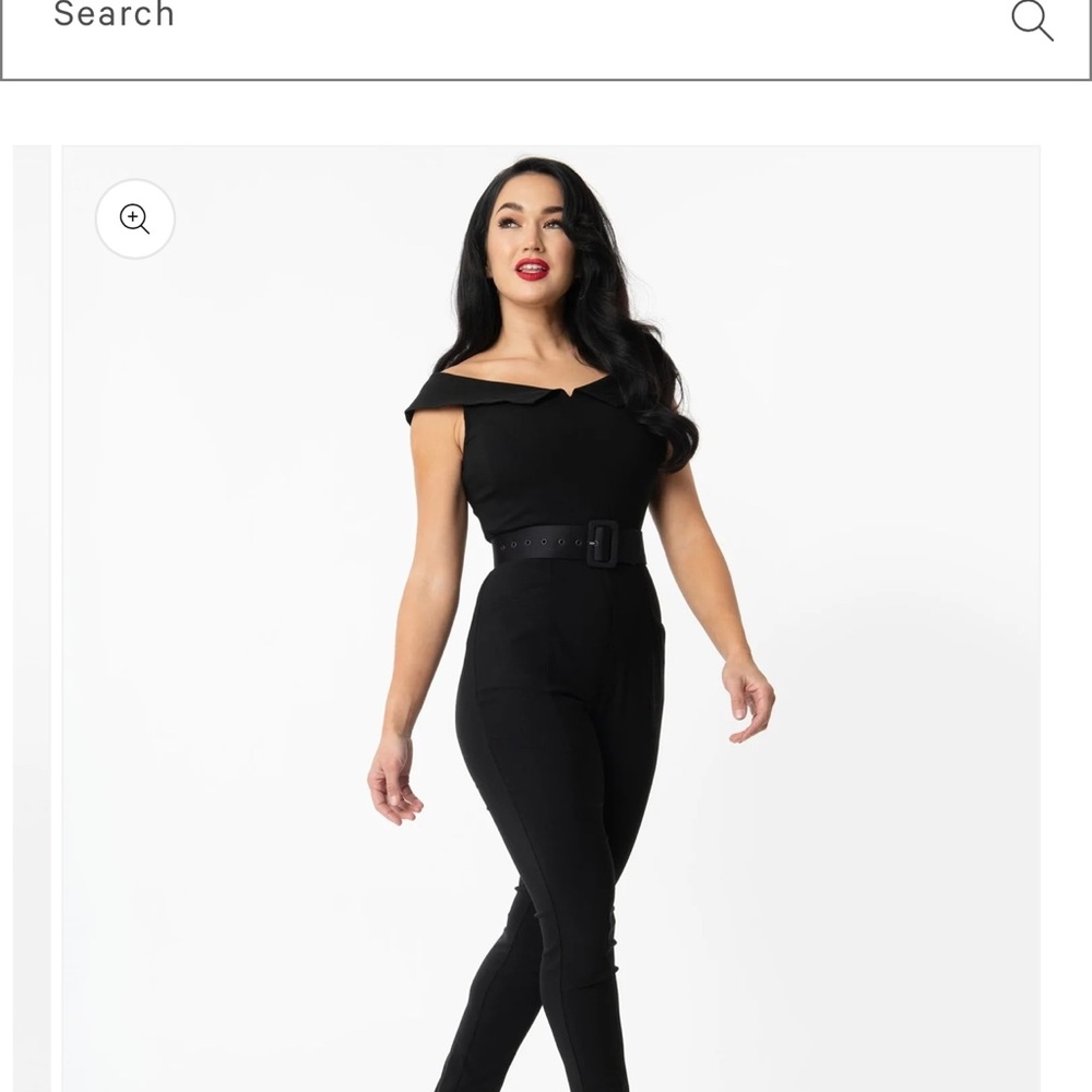 Elegant Black Off-Shoulder Jumpsuit